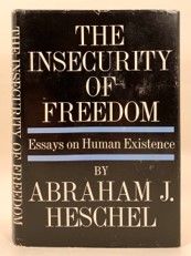 Book cover-The Insecurity of Freedom, black jacket with white text.